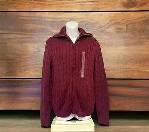 Anne Klein Pullover mit Zopfmuster, Damen Größe M, Burgund, Neu Mit Etikett " - Bild 1 von 9