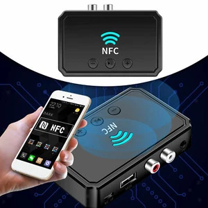 NFC Bluetooth 5.0 Adattatore Audio Trasmettitore Stereo Wireless per Cuffia TV - Photo 1/9