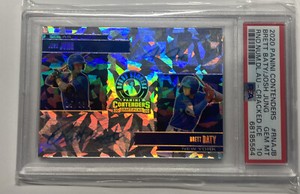 2020 Contenders Josh Jung / Brett Baty Dual Auto Cracked Ice Rookie #15/23 Pop 2