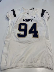 Game Worn Used Navy Midshipmen Football Jersey USNA Naval Academy UA Gr. 46 #94 - Bild 1 von 5