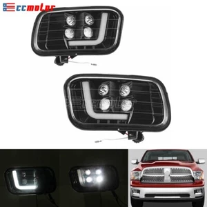 LED Fog Lights W/ DRL For Dodge RAM 1500 2500 3500 2009 2010 2011 2012 2013 2014 - Picture 1 of 10