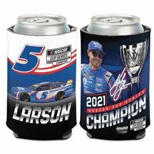 Kyle Larson 2021 Wincraft #5 Hendrickcars.com NASCAR CHAMPION 12oz Can Coolie - Picture 1 of 1