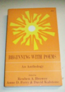 BEGINNING WITH POEMS AN ANTHOLOGY - Picture 1 of 1