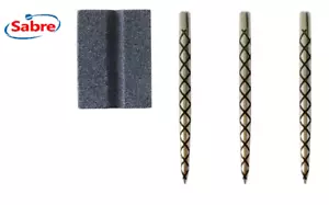 Sabre Darts dart points " Crosshatch " 38mm extra grip plus free sharpener - Picture 1 of 5