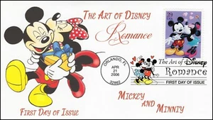 AO-4025-1, 2006, The Art of Disney, Zusatzcover, Ersttagsbrief, DCP, Mickey - Bild 1 von 1