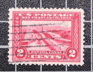 Scott 398 - 2 centavos Panamá-Pacífico - Usado - Certificado PF Grado 95 - SCV $125.00 - Imagen 1 de 3