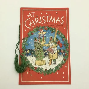 Vintage "At Christmas" Short Story Book Pamphlet Greeting Card USA - Bild 1 von 7