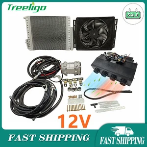 DC 12V Cool&Heat Underdash Electric Air Conditioner Universal Auto Car A/C Kit - Picture 1 of 15