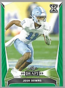2023 Leaf Draft Josh Downs #57 Green Rookie RC UNC Colts Record Breaker NM - Bild 1 von 4