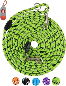 Long Rope Leash for Dog Training 16FT 30FT 50FT 100FT, Reflective Threads Check - Picture 1 of 12