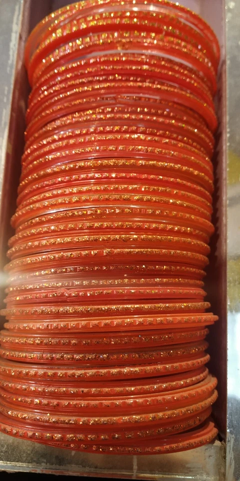 Brazaletes de vidrio brillante estilo boda multicolor 12 piezas para niñas y mujeres Foto 1 de 1