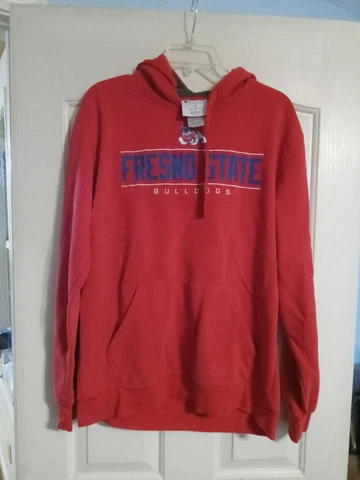 Fresno State Bulldogs Hooded Sweatshirt Red  Champion Medium Cover
