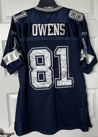 Authentic Terrell Owens Dallas Cowboys Stitched Reebok Jersey - Size 48 Pro Cut Cover