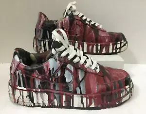 Nike Air Force Custom Painted Sneakers Shoes Women Size 10.5 - Picture 1 of 9