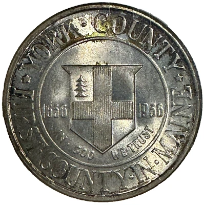 1936 50c York Half Dollar Commemorative NGC MS-67 York County Maine - Image 1 of 4