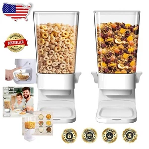 Dispensador de cereales y alimentos para mascotas de 5,5 cuartos de galón - almacenamiento blanco sin BPA para una fácil dispensación - Imagen 1 de 9