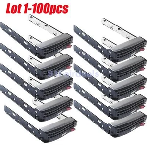 lot Supermicro MCP-220-00075-0B Gen 5.5 Hot-Swap 3.5" HDD Tray MCP-220-00024-0B - Photo 1/7