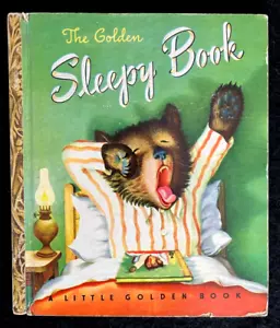 THE GOLDEN SLEEPY BOOK ~ 1st "A" ed. Little Golden Book #46, Margaret Wise Brown - Picture 1 of 8