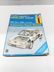 Manual de reparación Haynes Ford Escort & Mercury Tracer 91-96 todos los modelos - Imagen 1 de 7