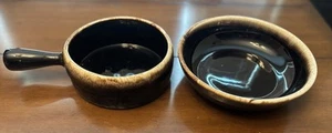 Pfaltzgraff USA Brown Drip Glaze 1 QT Bean Pot W/ Serving Dish Vintage - Picture 1 of 12