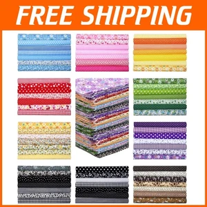 Assorted Flower Pattern Cotton Squares Bundle - 200 Pcs for Quilting & Sewing - Picture 1 of 9