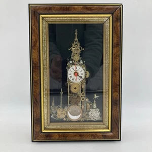 Vintage Collins Bilderuhr Big Ben Design Quarzwerk gerahmt 30x20cm - Bild 1 von 10