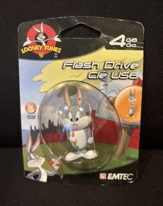 LOONEY TUNES Bugs Bunny USB Flash Drive 4GB EMTEC Figure NEW Sealed - Picture 1 of 3