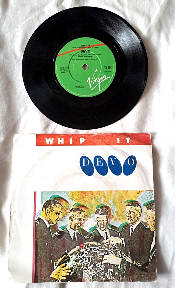 DEVO - Whip It 7" Vinyl single EX/VG 1980 - Image 1 of 1
