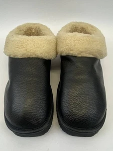 ARKET Hausschuhe Lammfell Schwarz Gr 41 Echtleder Made in Portugal - Bild 1 von 11