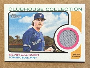 2022 Topps Heritage - Kevin Gausman Clubhouse Collection Jersey Relic #CCR-KG - Picture 1 of 2