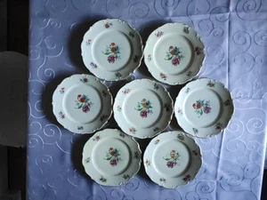 Schlottenhof Porzellan Bavaria, 7 Speiseteller(Vesper), 19,5 cm, sehr alt, top - Bild 1 von 6