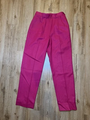 Pendleton 100% Virgin Wool High Rise Trouser Pants Pink Lined Size 10 Vtg - Image 1 of 4