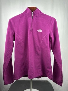 The North Face Womens Magenta TKA 100 1/4 Zip Fleece Pullover Size Medium  - Picture 1 of 5