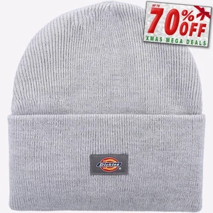 Dickies Acrylic Cuffed Unisex Hat Casual Comfort Beanie Grey - Picture 1 of 3