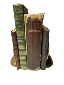 Lot Of 4 Antique Books Shakespeare Leather , Symonds, Keats Shelley, Melville - Picture 1 of 24