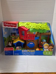Fisher Price Little People Swing & Share Baumhaus Spielset DYF19 Neu - Bild 1 von 15