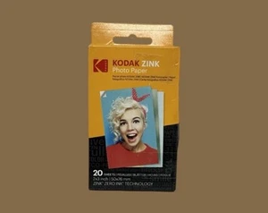 Kodak 2"x3" Premium Zink Photo Paper - 20 Sheets - Compatible Smile, PRINTOMATIC - Afbeelding 1 van 2