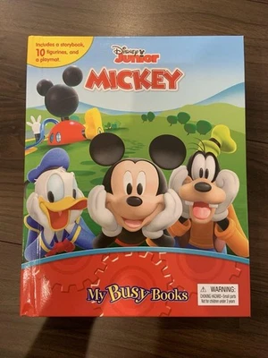 Disney My Busy Books Mickey English Picture Book with 10 Figures Toy Set - Image 1 of 4