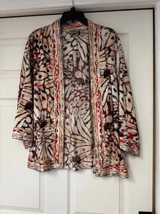 SCHICKER SEIDENKIMONO WICKELOPTIK GR. 3 / ONE SIZE - Bild 1 von 2