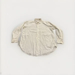 Vintage 1950's Pilgrim Mens White Button Up Long Sleeve Shirt Size XL All Cotton - Picture 1 of 10