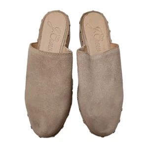  Zuecos para mujer J.Crew Dakota con tachuelas talla 9 color malva BJ797 zapatos - Imagen 1 de 8