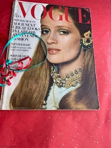 VOGUE MAGAZINE 1968 October 12pgPenelope Tree Bailey FREE GIF WRAP Fast Dispatch - Bild 1 von 11
