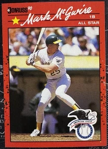 1990 Topps Mark McGwire #697 All-Star Oakland Athletics Near Mint - Bild 1 von 2