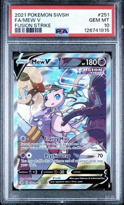 Mew V (Alternate Full Art) 251/264 Swsh08: Fusion Strike Holo - Image 1 of 4