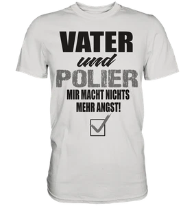 Vater und Polier Vatertag Polier Tiefbau Straßenbau Vatertag Spruch  - Premium  - Bild 1 von 13