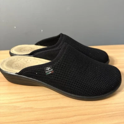 Fly Flot Malla Mules Anatómico Anti Choques Zapatos Sin Cordones Negro Mujer’s Talla EU 40 9 Foto 1 de 4