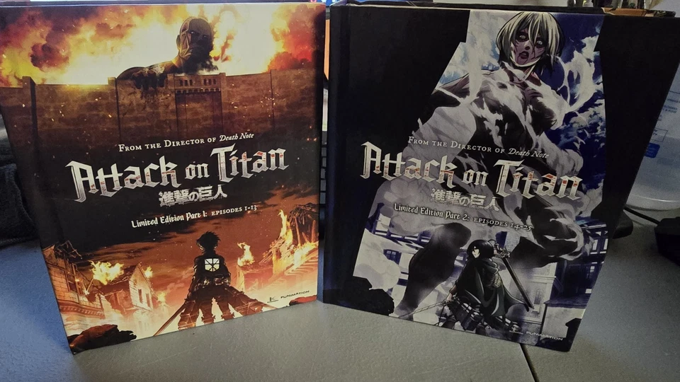 Attack On Titan Limited Edition Complete Season 1 Part 1 & 2 (4 Blu-ray + 4 DVD) - Image 1 of 1