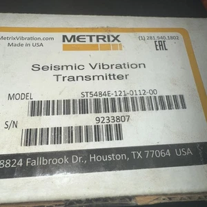 ITT METRIX ST5484E-121-120-00 Seismic Vibration Transmitter *NEW OLD STOCK* - Picture 1 of 5