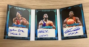 2024 Leaf Triple Inscriptions-Julius Erving Magic Johnson Dominique Wilkins 2/5 - Picture 1 of 8