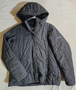 Columbia Classic grigio scuro invernale trapuntato puffer jacket con cappuccio donna taglia XL - Foto 1 di 9